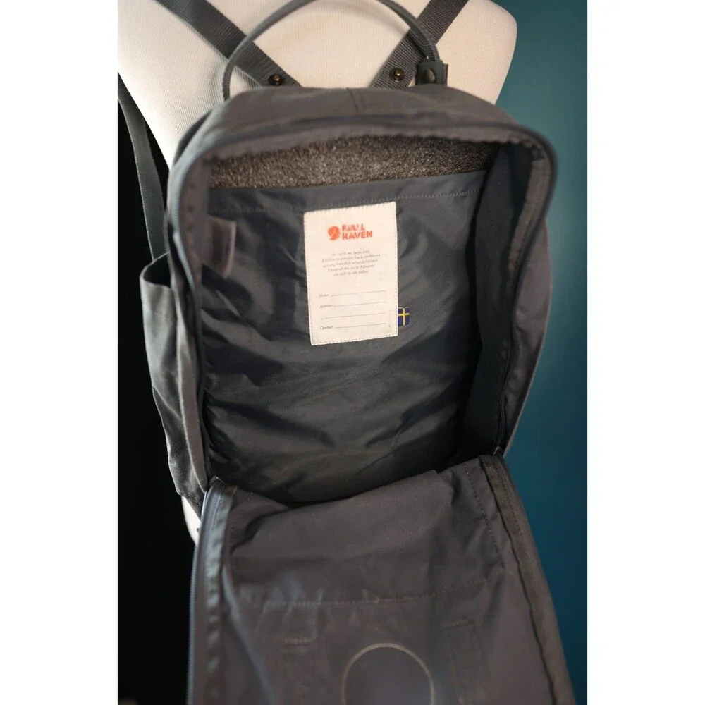 Fjallraven Kanken Classic Backpack Laptop Bag Gray Classic Medium